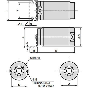 CHV2-10 逆止め弁 1個 CKD 【通販サイトMonotaRO】