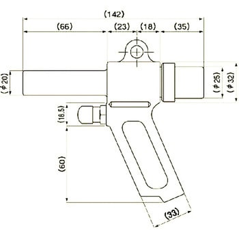 W301C ワンダーガン ハンドタイプ (カプラ付) 1個 オオサワ&カンパニー