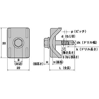 ステンレス ジャックポイントストッパー付ヘックス  ポリカ座金 ヤマヒロ