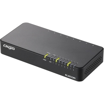 スイッチングハブ 1000BASE-T対応 8ポート プラスチック筐体 電源内蔵 小型 EU RoHS指令 マグネット - エレコム