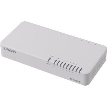 スイッチングハブ 1000BASE-T対応 8ポート プラスチック筐体 電源内蔵 小型 EU RoHS指令 マグネット エレコム