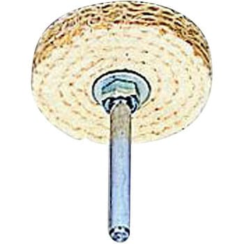 軸付サイザル羽布(ステンレス・真鍮・ダイカスト磨き用) SUN POWER(サンパワー/太陽商会)