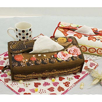 ティッシュカバー ティッシュケース ケーキ モンブラン ティッシュ