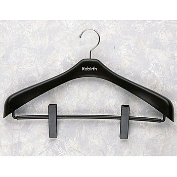 シンコハンガー　リバース　ジャケットハンガー　クリップ　４２ｃｍ　ブラック　ＲＪＨ−Ｃ４２　１セット（６０本） シンコハンガー リバース ジャケットクリップ42 4950672597932 1セット