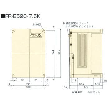 FR-E520-7.5K インバータ FREQROL-E500シリーズ 1台 三菱電機 【通販