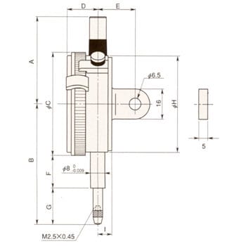 2044F 標準型ダイヤルゲージ 1個 ミツトヨ(Mitutoyo) 【通販サイト