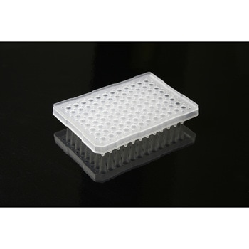 Fineスカート付き96穴PCRプレート 0.2mL 100枚 TGK(東京硝子器械)