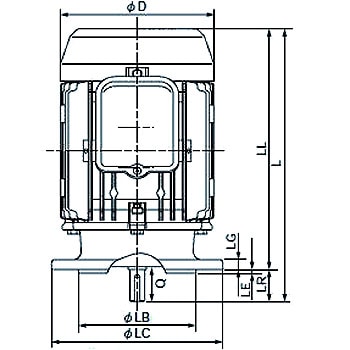 VTFO-K 4P 1.5KW �O�����[�g�� ���Č^�S�O��^ �����Y�@�V�X�e�� 05823781