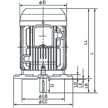 VTFO-K 4P 2.2KW 三相モートル 立て型全閉外扇型 1個 日立産機システム 【通販モノタロウ】