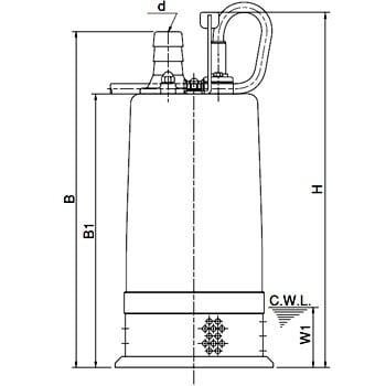 一般工事排水用水中ポンプ LB型