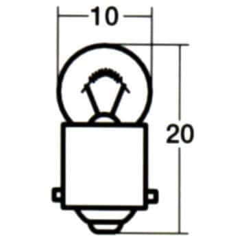 シングル球BA9s 12V(ブリスターパック) STANLEY(スタンレー電気)