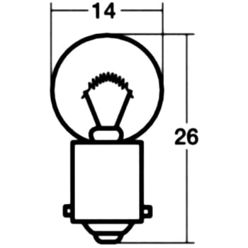 パネル、メーター用電球 12V STANLEY(スタンレー電気)