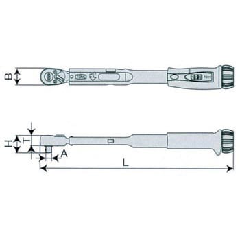 T3MN100 プレセット形トルクレンチ (ダイレクトセットタイプ) 1個 トネ