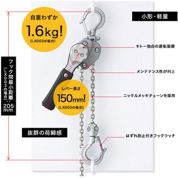 新品　キトーレバーブロック0.8t 2台　送料無料