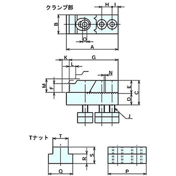 ホールドクランプ クランプ部 ナベヤ