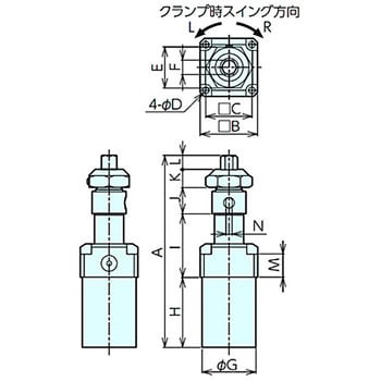 NRCS10R ナットランナークランプS型 1個 ナベヤ 【通販サイトMonotaRO】