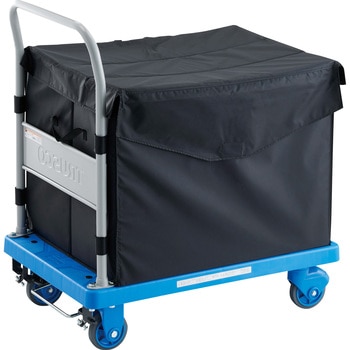 樹脂製運搬車”グランカート サイレント”(ハンドトラックボックス付) ストッパー付 TRUSCO
