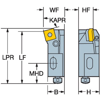 T-Max(R) P 旋削工具用カートリッジ サンドビック