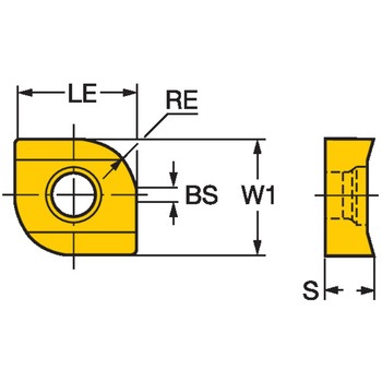 CoroMill(R) 331 側面および正面フライス加工用チップ サンドビック