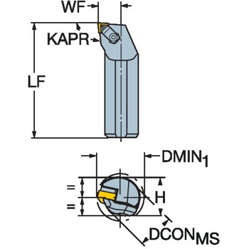 T-Max(R) P 旋削加工用ボーリングバイト サンドビック
