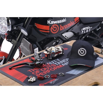 99.8637.84 カウンターマット ブラック/レッド 99.8637.84 brembo 寸法600×400mm - 【通販モノタロウ】