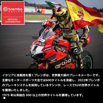 トリコロールステッカー&ラバーキャップ 110.A263.89-1S brembo