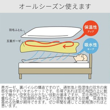 今治タオル ガーゼ&パイルケット ボーダー サンタフェ キリム 丸宗