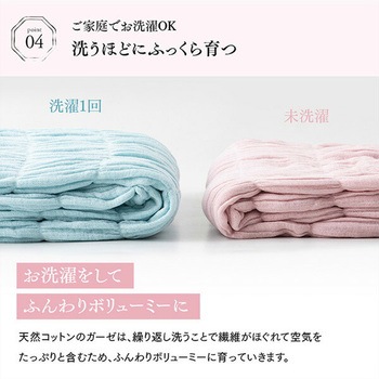 今治くしゅくしゅ5重ガーゼケット シングル 丸宗