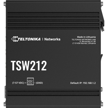 TSW212 産業向けPROFINET認証 マネージドイーサネットスイッチ - テルトニカ・ネットワークス