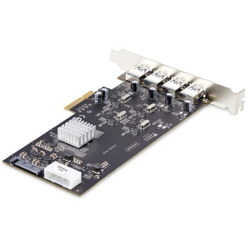 P5Q4A-USB-CARD PCI Express拡張カード/PCIe 2.0 x4/4ポート USB 3.2 Gen 1  Type-A(5Gbps)/ペリフェラル電源端子搭載/各種OS/USB増設 インターフェースボード アダプター 1個 StarTech.com  【通販モノタロウ】