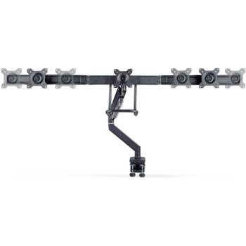 モニターアーム/Cクランプ グロメット固定式/3画面/最大27インチ/耐荷重7kg/VESA対応/クロスバー/高さ角度調整可能/PC パソコン ディスプレイアーム StarTech.com