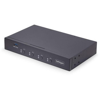KMスイッチ/4ポート/マウス切換え/3.5mm USBオーディオ/キーボード マウス用PC切替器/パソコン 周辺機器共有 StarTech.com