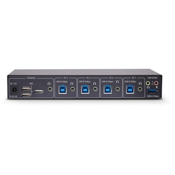 KMスイッチ/4ポート/マウス切換え/3.5mm USBオーディオ/キーボード マウス用PC切替器/パソコン 周辺機器共有 StarTech.com