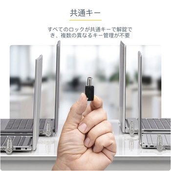 セキュリティーワイヤーロック/ケーブル長2m/シリンダー錠/25個セット 統一キー4本付属/標準、Noble Wedge、Nano Saverスロット対応/盗難対策 PC パソコンロック ケーブル StarTech.com