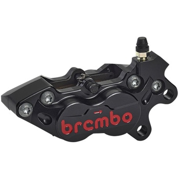 P4-40RB アキシャル CNC 4P キャリパー ブラックアルマイト レッドロゴ 右 アルミピストン 20.4756.67 brembo