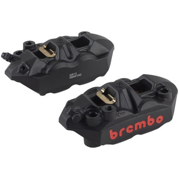 M-4 ラジアル モノブロック 4P キャリパー ブラックアルマイト レッドロゴ 左右セット 220.A397.50 brembo