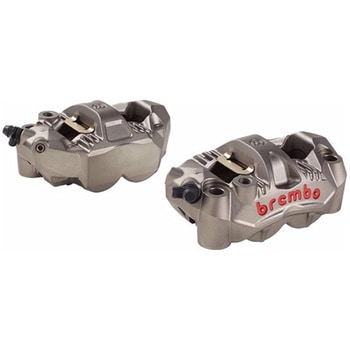 GP4-RS ラジアル モノブロック 4P キャリパー チタニウムアルマイト レッドロゴ 左右セット 220.C783.10 brembo