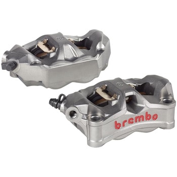 STYLEMA ラジアル モノブロック 4P キャリパー チタニウムアルマイト レッドロゴ 左右セット 220.D020.10 brembo
