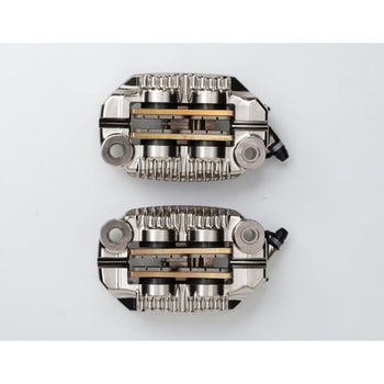 GP4-MS ラジアル CNC モノブロック 4P キャリパー ニッケルコーティング レッドロゴ 左右セット 220.D600.30 brembo