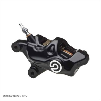 484 logopuro アキシャル CNC 4P キャリパー ブラックアルマイト ポリッシュロゴ 右 120.B814.81 brembo