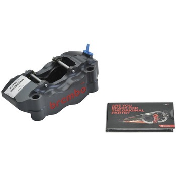 レーシング ラジアル CNC 4P キャリパー ハードアルマイト レッドロゴ 右 XA7.89.11 brembo