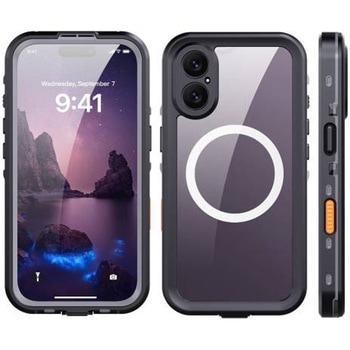 iPhone 17用 IP68 防塵・防水ケース ブルー