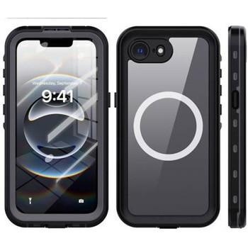 iPhone 16e・17e用 IP68 防塵・防水ケース ブルー