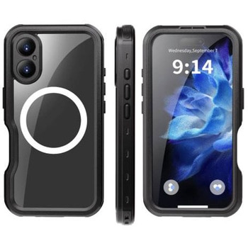 iPhone 16用 IP68 防塵・防水ケース ブルー