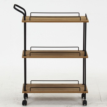 EZBOツイストロック キッチンカート OAK NA 不二貿易