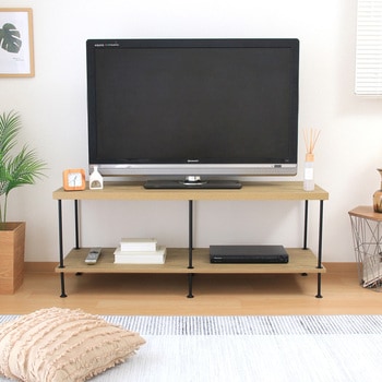 EZBOツイストロック TV台120幅 OAK NA 不二貿易