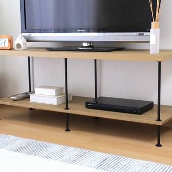 EZBOツイストロック TV台120幅 OAK NA 不二貿易