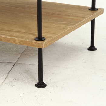 EZBOツイストロック TV台120幅 OAK NA 不二貿易