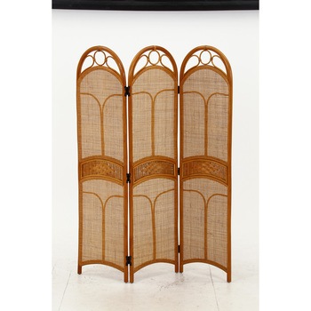 ラタン スクリーン 3連 HY 不二貿易