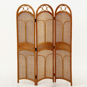 ラタン スクリーン 3連 HY 不二貿易